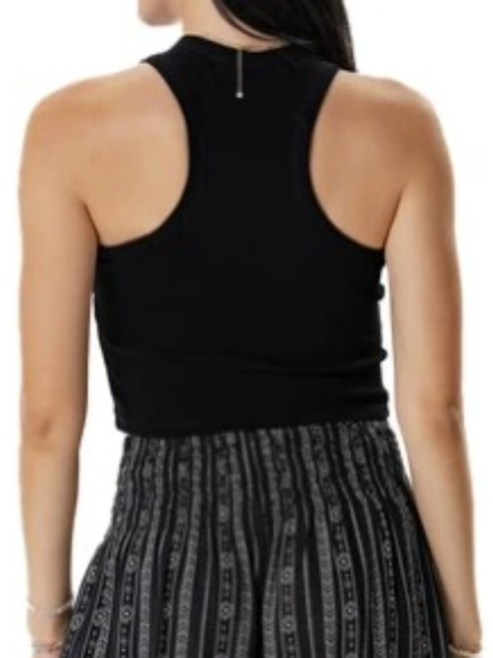 Lotus and Luna Cropped Racerback Ribbed Tank - Picture 2 of 3